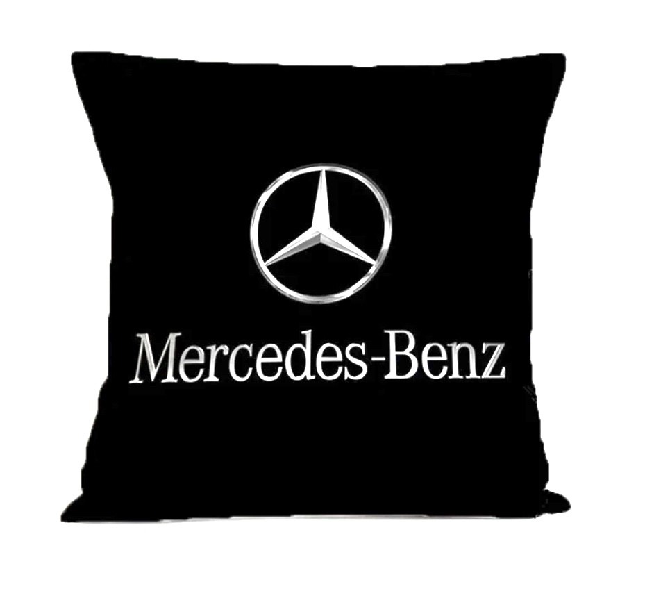 Polštářek Mercedes Benz černý 40x40cm