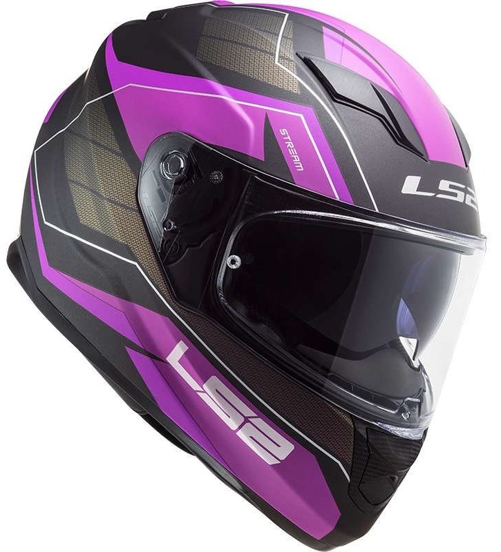 Moto helma LS2 FF320 Stream Evo Mercury titanově fialová