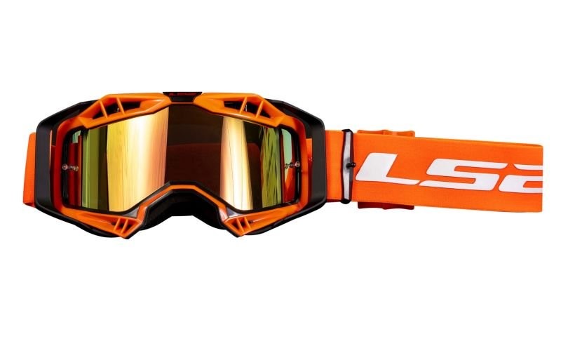 Krosové moto brýle LS2 Aura Pro oranžové