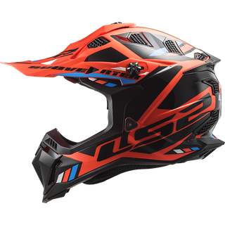 Motokrosová helma LS2 MX700 Subverter Evo Stomp oranžovo-černá