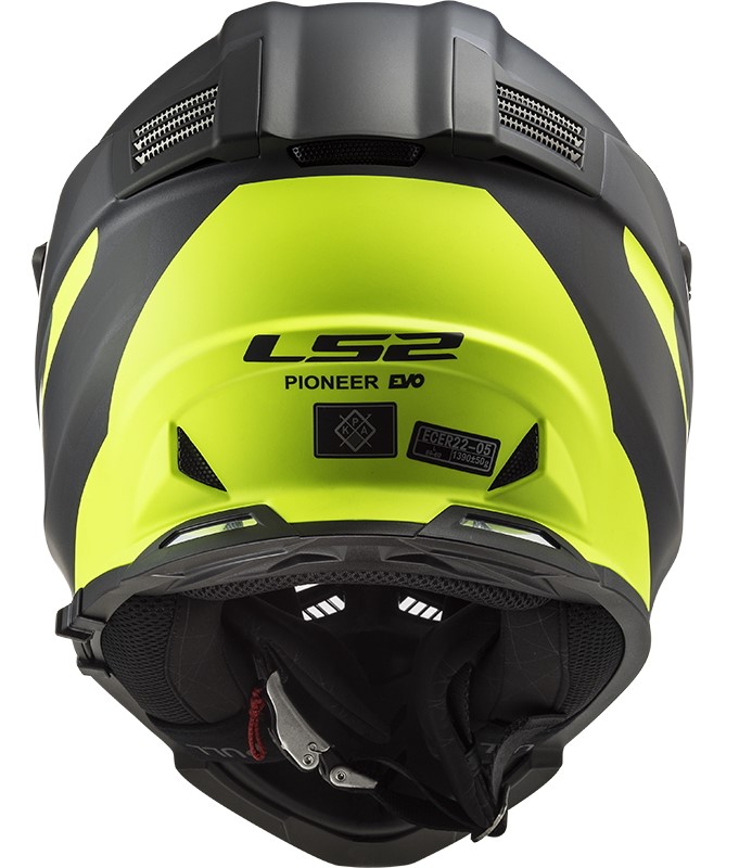 Krosová moto helma LS2 MX436 Pionner Evo Router black/yellow