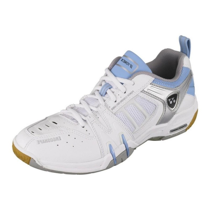 Pohodlná a prodyšná obuv na badminton Yonex SHB-100LX aqua blue