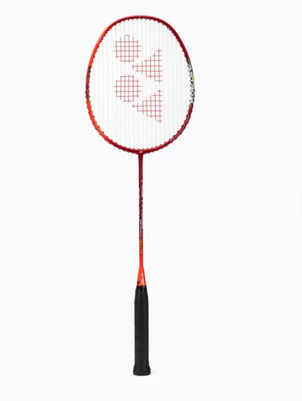 Badmintonová útočná raketa Yonex Nanoflare 001 ABILITY FLASH RED