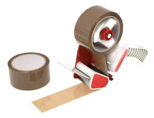 Odvíječ lepící pásky pro balení kartónových krabic s brzdou