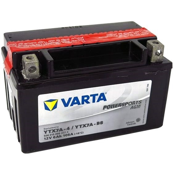Moto baterie Varta 12V 6Ah YTX7A-BS