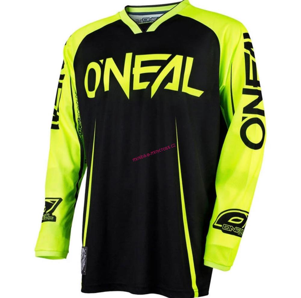 Motokrosový dres Oneal reflexní zelený