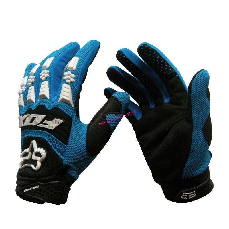 Motokrosové rukavice FOX blue