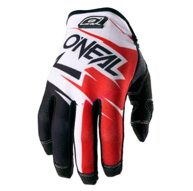 Moto rukavice MX Oneal červené