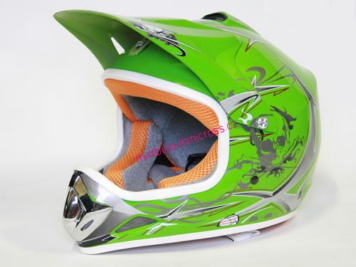 Dětská Moto Helma Nitro zelená