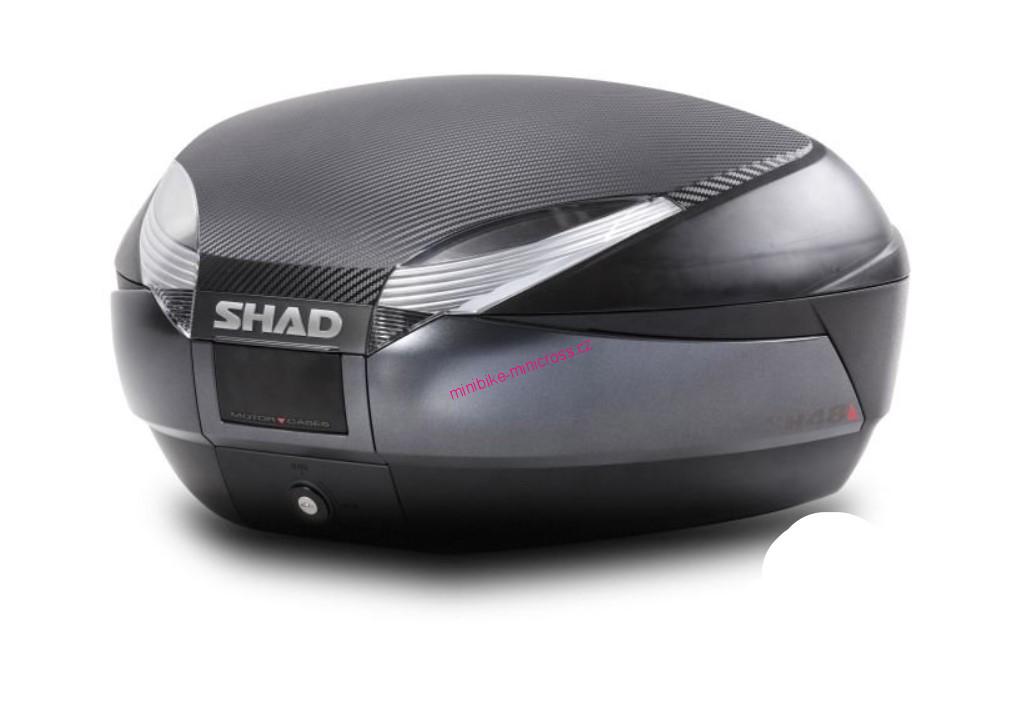 Moto box SHAD SH48 tmavě šedý s opěrkou