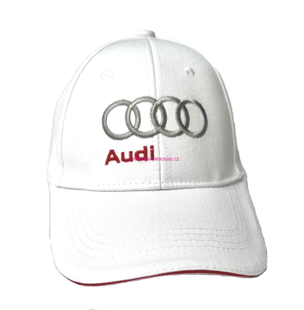 Audi čepice bílá
