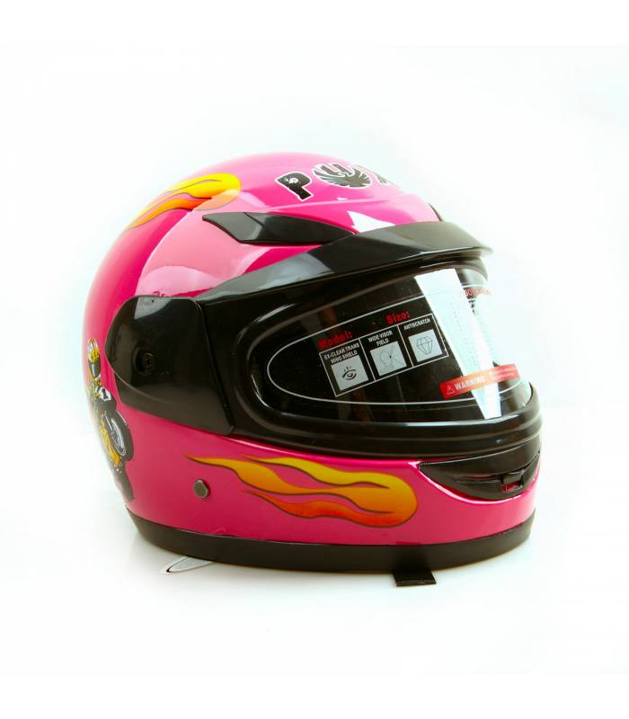 Dětská moto helma integrální PHX růžová