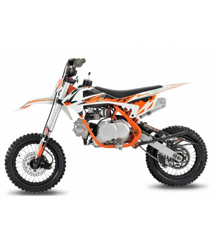 Pitbike XMOTOS XB27 90cc automat e-start oranžový