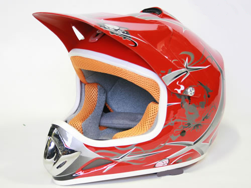 Dětská Moto Helma Nitro červená