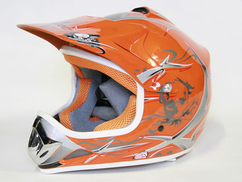 Dětská Moto Helma Nitro oranžová