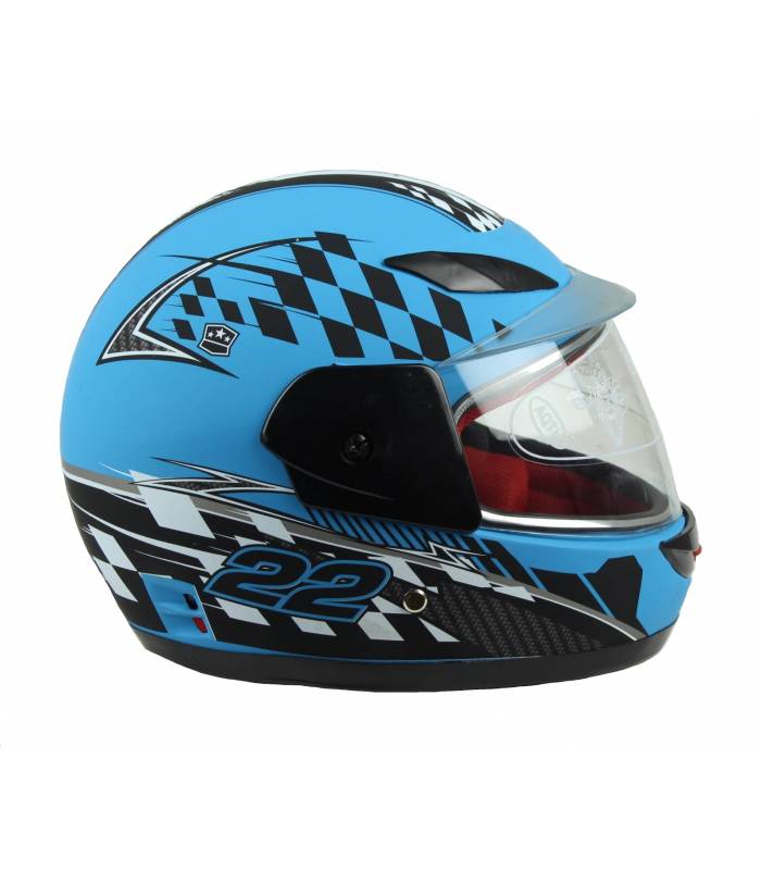 Moto helma integrální modrá XTR