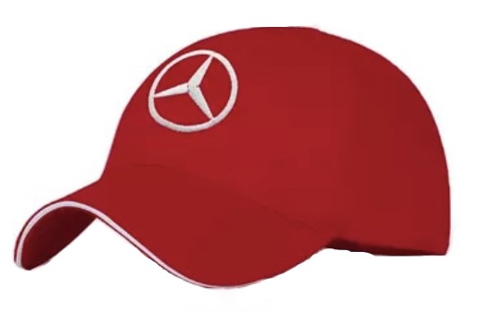 Teamová kšiltovka Mercedes red