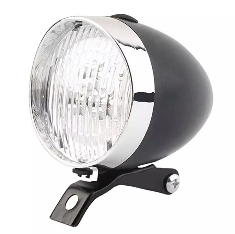 Přední LED světlo na motokolo černé
