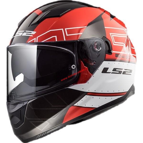 Moto helma LS2 FF320 Stream Evo Kub red/black
