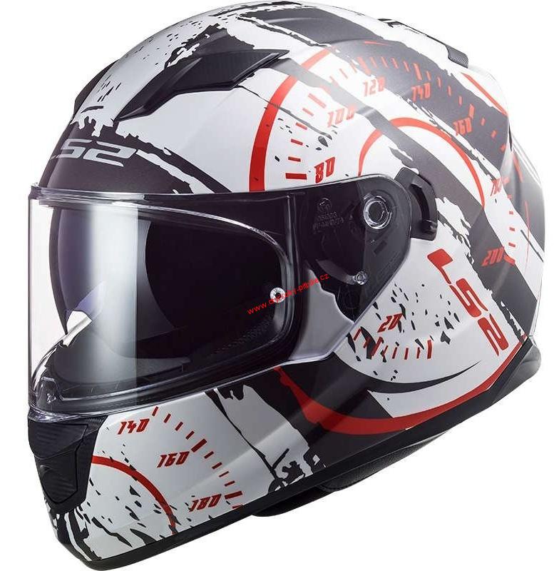 Moto helma LS2 FF320 Stream Evo Tacho Black-red-white