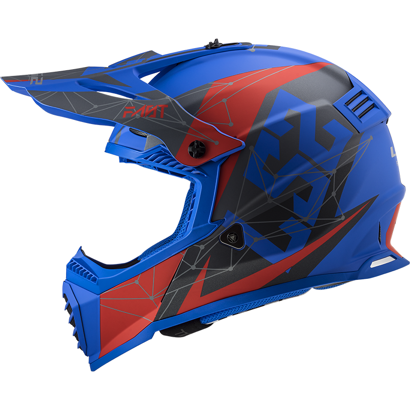 Krosová moto přilba LS2 MX437 Fast Evo Alpha blue