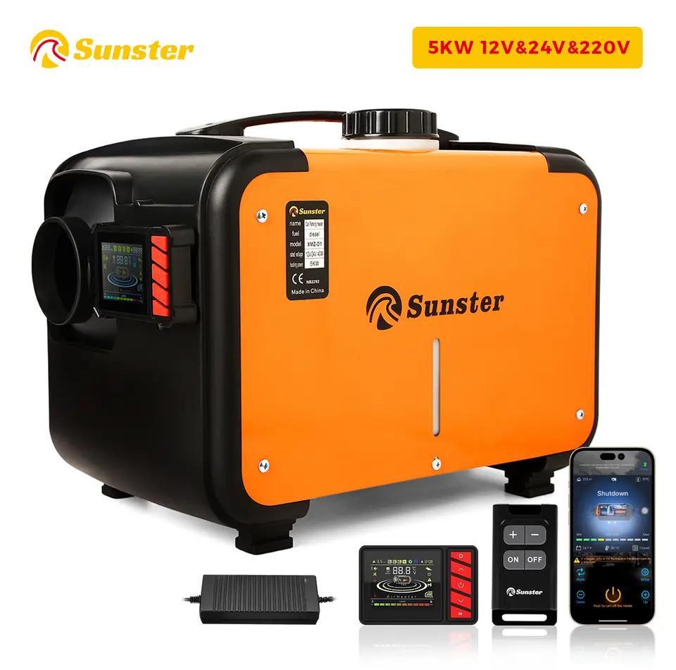 Nezávislé topení 230V/24V/12V s DO Sunster 5kW s Bluetooth