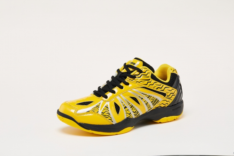 Badmintonové boty Kawasaki K-076 žluto-černé