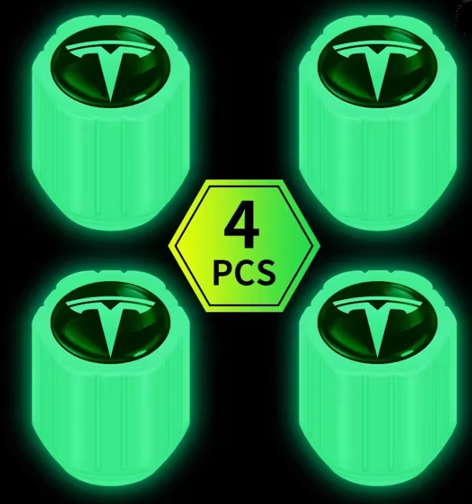 Tesla svítící ventilky kol 4ks