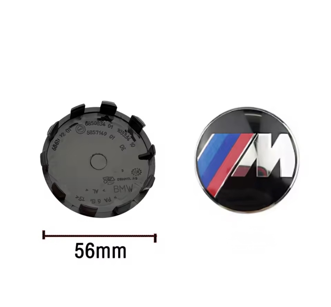 Sada středových krytek BMW M 56mm 4ks