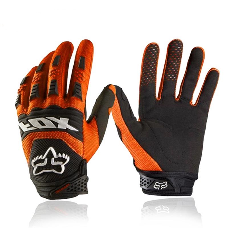 Motokrosové rukavice FOX oranžové