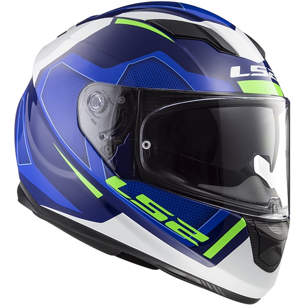 Moto helma LS2 FF320 Stream Evo Axis modrobílá
